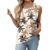 image:imageWIHOLL Womens Sleeveless Summer Crewneck Loose Fit Tank TopsGraphic Palm Tree