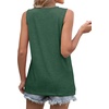 image:imageWIHOLL Womens Sleeveless Summer Crewneck Loose Fit Tank TopsGreen