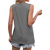 image:imageWIHOLL Womens Sleeveless Summer Crewneck Loose Fit Tank TopsGrey