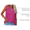 image:imageWIHOLL Womens Sleeveless Summer Crewneck Loose Fit Tank TopsHot Pink
