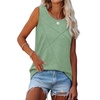 image:imageWIHOLL Womens Sleeveless Summer Crewneck Loose Fit Tank TopsLight Green