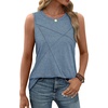 image:imageWIHOLL Womens Sleeveless Summer Crewneck Loose Fit Tank TopsNavy