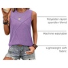 image:imageWIHOLL Womens Sleeveless Summer Crewneck Loose Fit Tank TopsPurple
