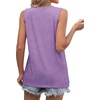 image:imageWIHOLL Womens Sleeveless Summer Crewneck Loose Fit Tank TopsPurple