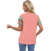 image:imageWIHOLL Womens Summer Tops Trendy Ruffle Sleeve Shirts Casual Chiffon Blouses Beach Vacation ClothesCoral Floral