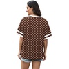 image:imageWIHOLL Womens T Shirts Loose Fit Short Sleeve Tees V Neck Color Block Summer Tops 2026 Fashion S4XLBrown Polka Dots