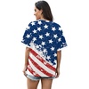 image:imageWIHOLL Womens T Shirts Loose Fit Short Sleeve Tees V Neck Color Block Summer Tops 2026 Fashion S4XLFlag Print