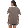 image:imageWIHOLL Womens T Shirts Loose Fit Short Sleeve Tees V Neck Color Block Summer Tops 2026 Fashion S4XLLight Taupe