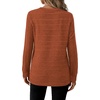 image:imageWIHOLL Womens Tops Long Sleeve Shirts Fall Clothing Winter Outfits 2026  Crewneck Cozy and Warm Color Block Sweaters for Teacher School Work Travel Cruise EssentialsCaramel