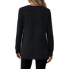 image:imageWIHOLL Womens Tops Long Sleeve Shirts Fall Clothing Winter Outfits 2026  Crewneck Cozy and Warm Color Block Sweaters for Teacher School Work Travel Cruise EssentialsBlack1