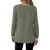 image:imageWIHOLL Womens Tops Long Sleeve Shirts Fall Clothing Winter Outfits 2026  Crewneck Cozy and Warm Color Block Sweaters for Teacher School Work Travel Cruise EssentialsGreen1