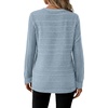 image:imageWIHOLL Womens Tops Long Sleeve Shirts Fall Clothing Winter Outfits 2026  Crewneck Cozy and Warm Color Block Sweaters for Teacher School Work Travel Cruise EssentialsBlue