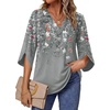 image:imageWIHOLL Womens Tops Summer Outfits 2026 V Neck Shirts Womens Blouses Dressy Casual Bell Sleeve Fashion ClothingFloral 02