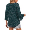image:imageWIHOLL Womens Tops Summer Outfits 2026 V Neck Shirts Womens Blouses Dressy Casual Bell Sleeve Fashion ClothingFloral 03