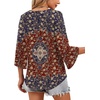 image:imageWIHOLL Womens Tops Summer Outfits 2026 V Neck Shirts Womens Blouses Dressy Casual Bell Sleeve Fashion ClothingFloral 04