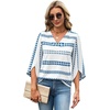 image:imageWIHOLL Womens Tops Summer Outfits 2026 V Neck Shirts Womens Blouses Dressy Casual Bell Sleeve Fashion ClothingFloral 05