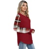 image:imageWIHOLL Womens Waffle Knit Tunic Tops Fall Long Sleeve Shirts Curved Hem  CrewneckLoose FitFashion ClothingTravel Vacation OutfitsLightweightBusiness CasualComfySoftCuteZdred Checkered