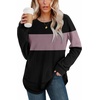 image:imageWIHOLL Womens Waffle Knit Tunic Tops Fall Long Sleeve Shirts Curved Hem  CrewneckLoose FitFashion ClothingTravel Vacation OutfitsLightweightBusiness CasualComfySoftCuteZbblacklotus Purple
