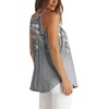 image:imageWlHOLL Womens Pleated Tank Tops Spaghetti Strap Camisole Halter Tops Curved Hem Fashion 2026Kfloral Grey