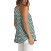 image:imageWlHOLL Womens Pleated Tank Tops Spaghetti Strap Camisole Halter Tops Curved Hem Fashion 2026Kgreen Floral