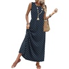 Navy Polka Dot