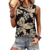 Graphic Leaves Khaki