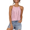 image:imageWlHOLL Womens Pleated Tank Tops Spaghetti Strap Camisole Halter Tops Curved Hem Fashion 2026Kpink Dot